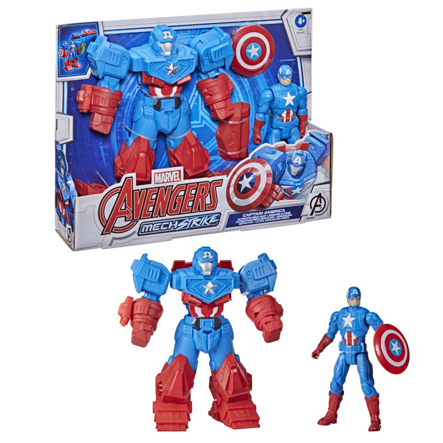 Avengers Mech Strike figurka deluxe 15cm Captain America, Hasbro F1669