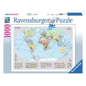 Ravensburger 15652 Puzzle Politická mapa světa 1000 dílků