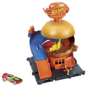 Hot Wheels City Centrum města Burger Drive-in, Mattel HDR26