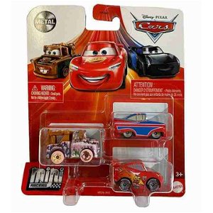Mattel Cars 3 Mini auta 3ks Burák & Blesk & Union Jack Ramone, HFC76