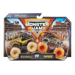 Spin Master Monster Jam Sběratelská auta dvojbalení EarthShaker vs. Max-D 1:64