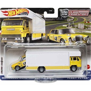 Mattel Hot Wheels Kamion a závodní angličák MERCEDES BENZ 300 SEL
