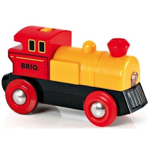 BRIO 33594 Elektrická lokomotiva obousměrná žlutá