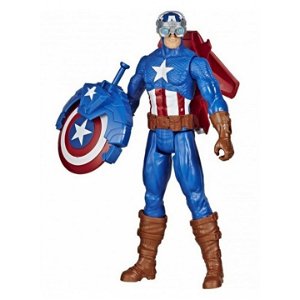 Avengers akční figurka Capitan America s Power FX přislušenstvím, Hasbro E7374
