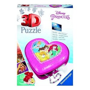 Ravensburger 11234 Puzzle 3D Srdce Disney princezny 54 dílků