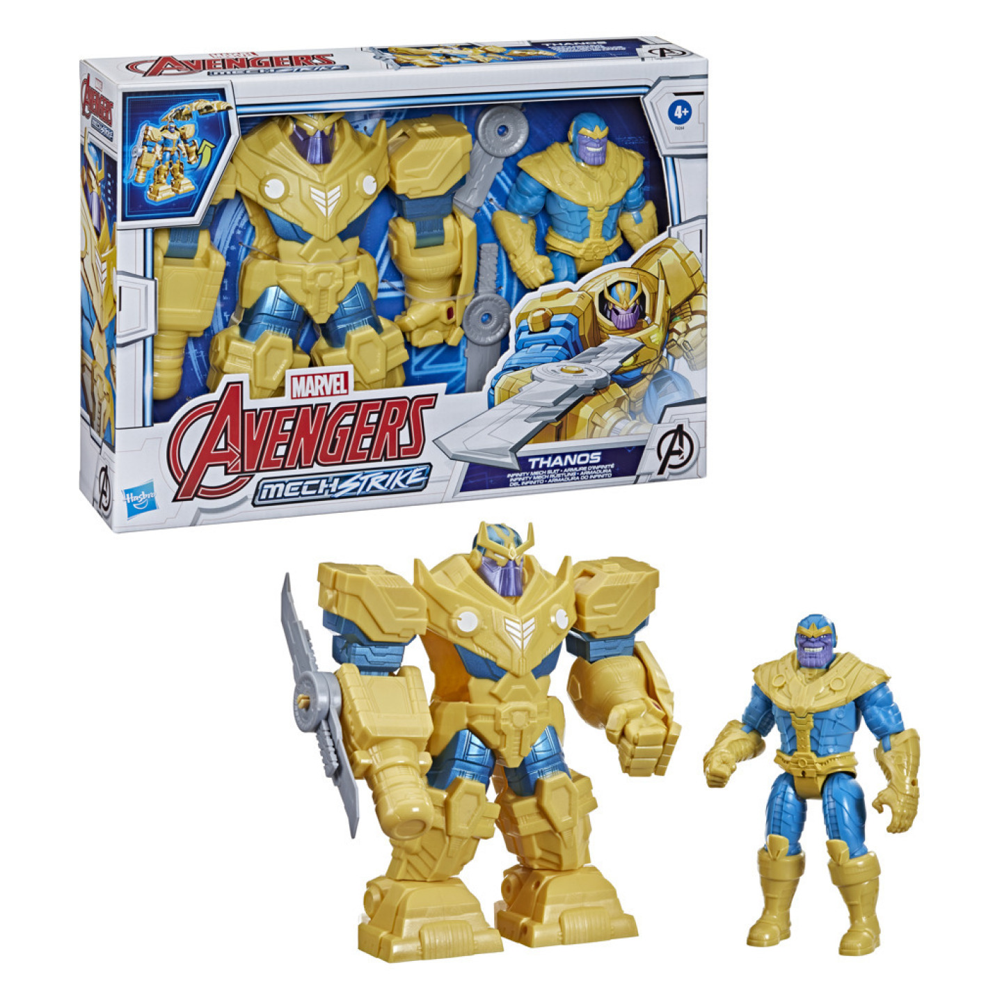 Avengers Mech Strike ve zbroji ultimate figurka Thanos, Hasbro F0264