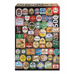 EDUCA 18463 Puzzle Pivní etikety, koláž 1500 dílků