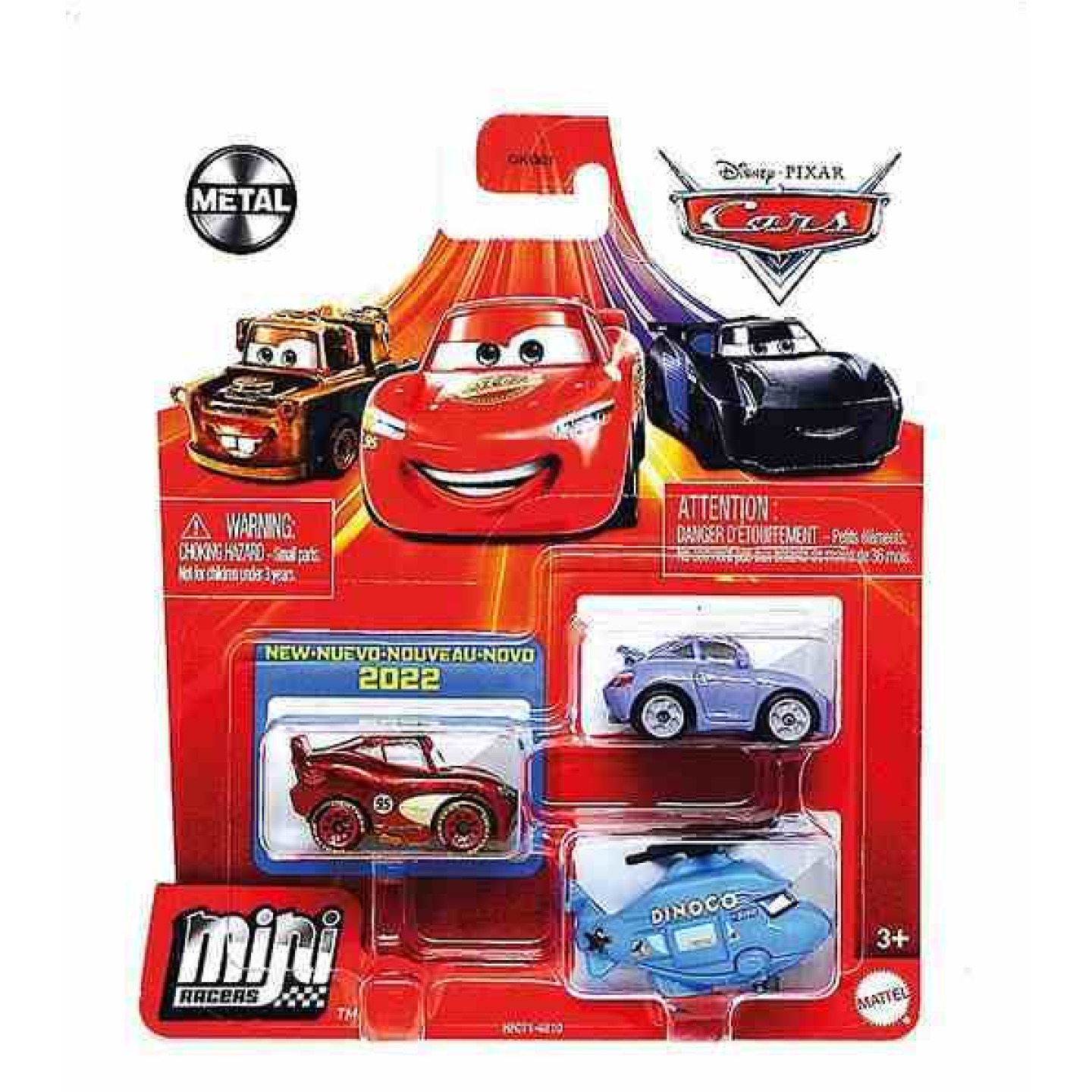 Mattel Cars 3 Mini auta 3ks Blesk & Sally & Rotor Turbosky, HFC71
