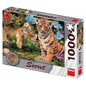 Dino Puzzle Tygříci Secret collection - 12 skrytých detailů 1000 dílků