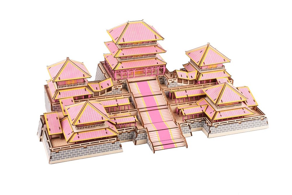 Woodcraft construction kit Woodcraft Dřevěné 3D puzzle Epang palace