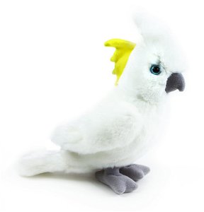 RAPPA Plyšový papoušek kakadu 17 cm ECO-FRIENDLY