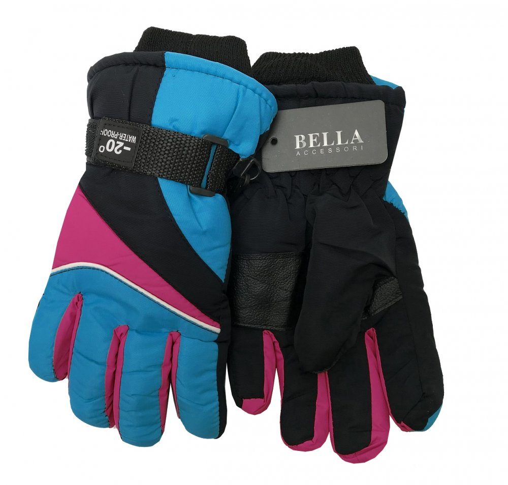 Bella Accessori Dětské zimní rukavice Bella Accessori 9009-8 modrá