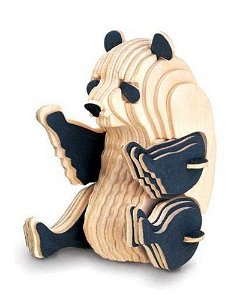 Woodcraft construction kit Woodcraft Dřevěné 3D puzzle panda