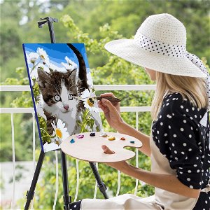 Popron Malování podle čísel - koťátko, vypnuté plátno na rám