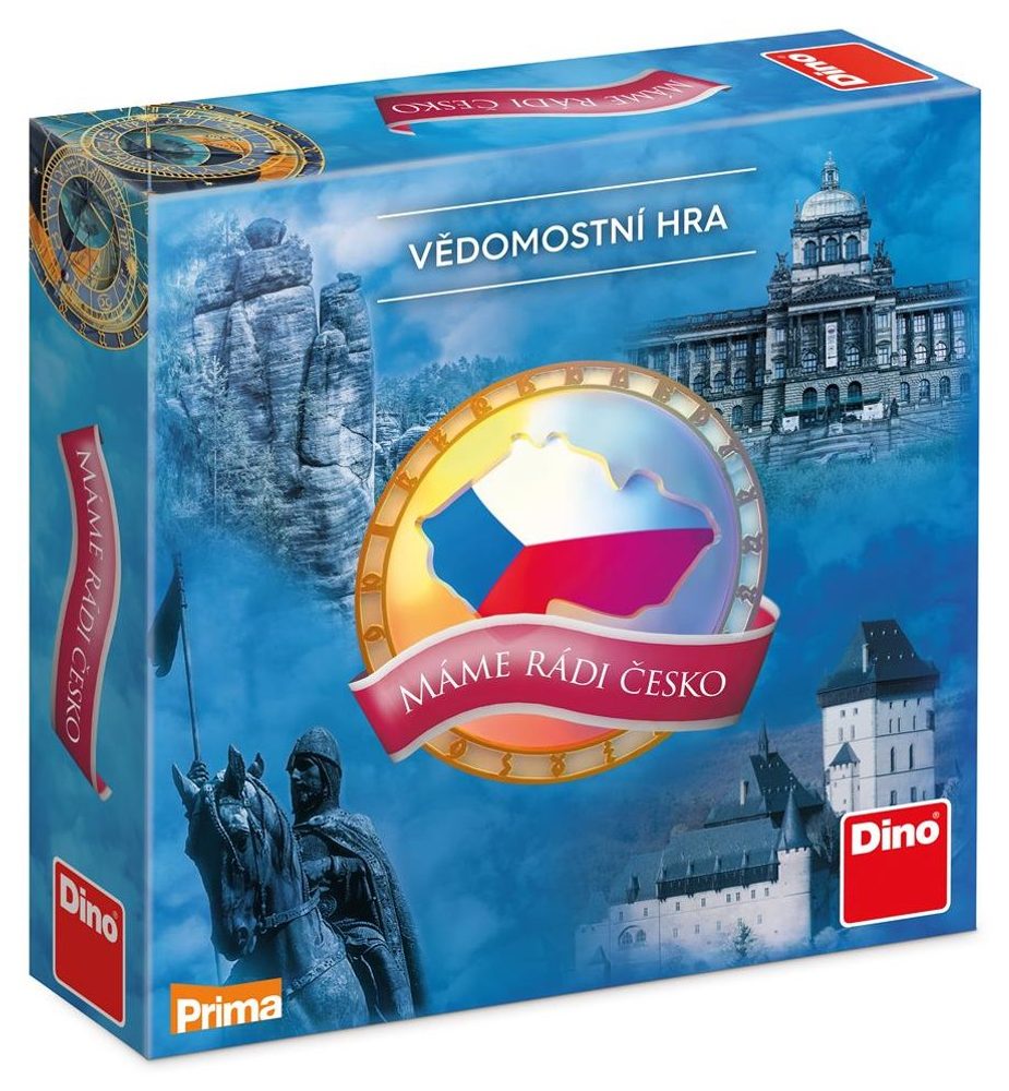 Dino Máme rádi Česko rodinná společenská hra v krabici 24x24x6cm