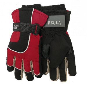 Bella Accessori Dětské zimní rukavice Bella Accessori 9010-3 červená