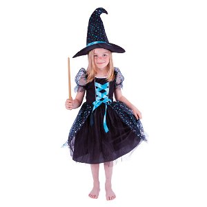 RAPPA Dětský kostým čarodějnice/Halloween (S)