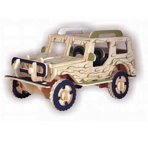 Woodcraft construction kit Woodcraft Dřevěné 3D Jeep