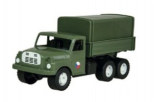 Dino Auto nákladní Tatra 148 khaki vojenská plast 30cm v krabici 35x18x13cm