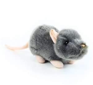 RAPPA Plyšová myš 16 cm ECO-FRIENDLY