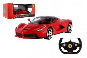 Teddies Auto RC Ferrari červené plast 32cm 2,4GHz na dálk. ovládání na baterie v krabici 43x19x23cm