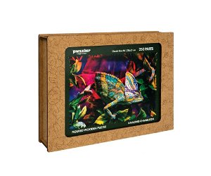 Puzzler DŘEVĚNÉ BAREVNÉ PUZZLE - Úžasný chameleon