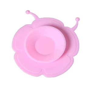 Popron Protiskluzová přísavka na dětské nádobí - růžová