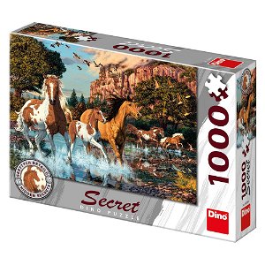 Dino KONĚ 1000 secret collection Puzzle NOVÉ