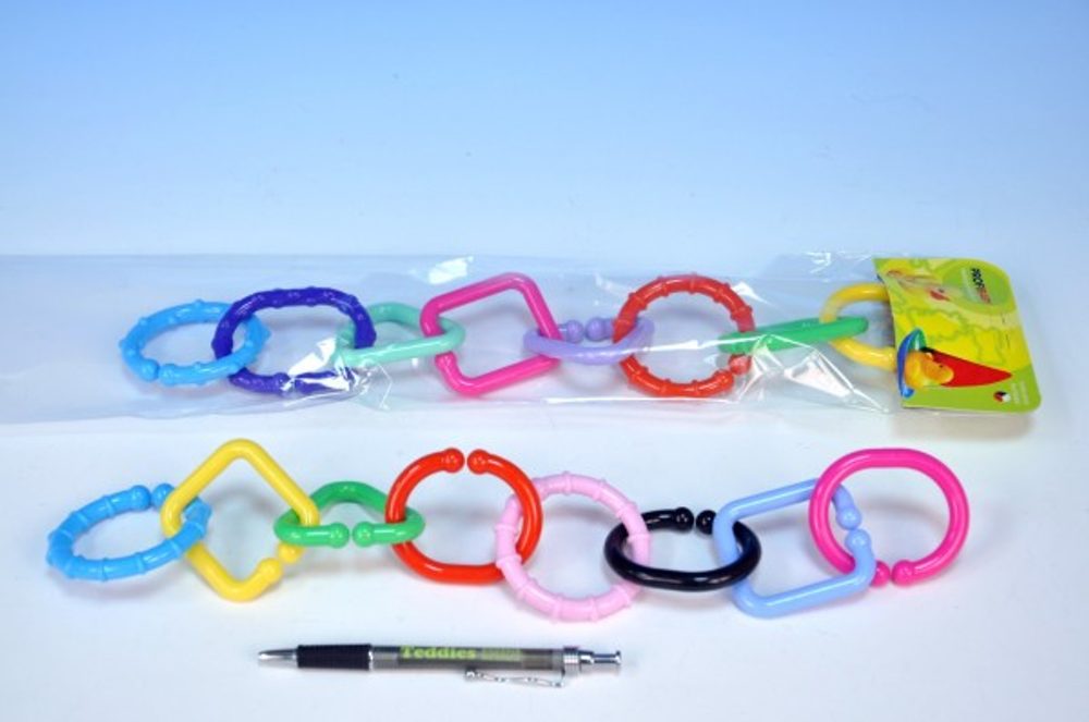 Profibaby Řetěz na kočárek 8 tvarů plast v sáčku od 0 měsíců