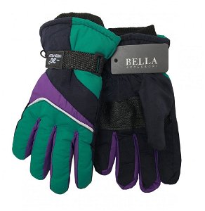 Bella Accessori Dětské zimní rukavice Bella Accessori 9011S-4 zelená