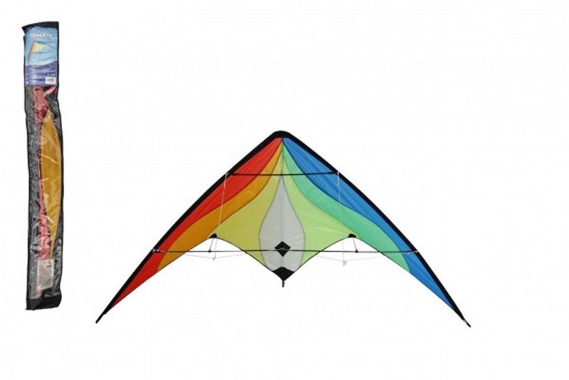 Teddies Drak létající nylon 160x80cm barevný v sáčku