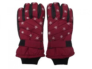Holidaysport Juniorské zimní lyžařské rukavice C04 červená