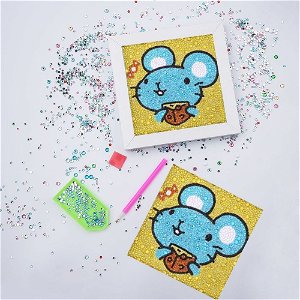 Popron Diamantové malování pro děti - myška