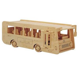 Woodcraft construction kit Woodcraft Dřevěné 3D puzzle autobus