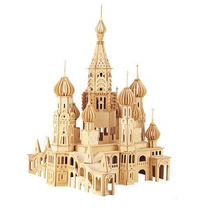 Woodcraft construction kit Woodcraft Dřevěné 3D puzzle kostel Petersburg
