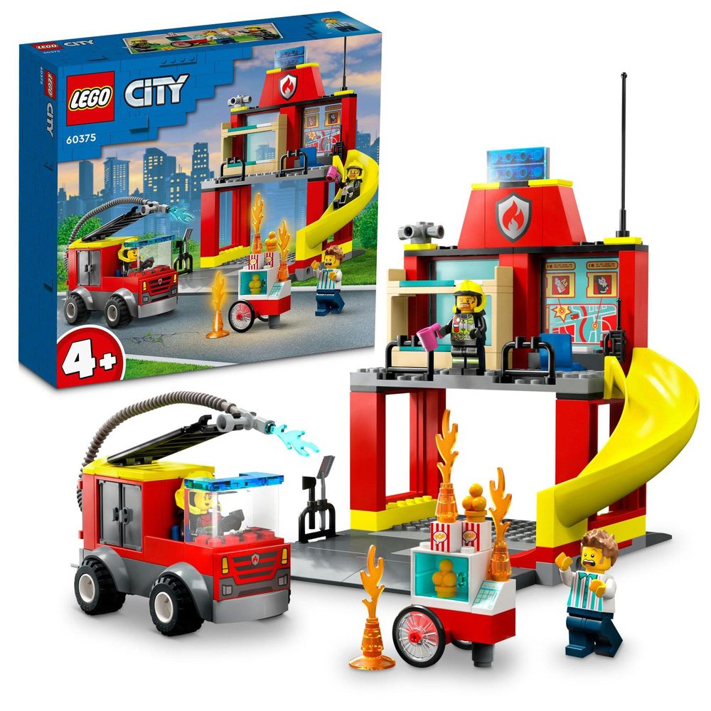 Lego Hasičská stanice a auto hasičů