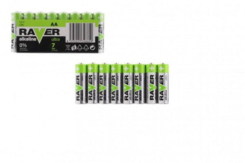 Popron Baterie RAVER LR03/AAA 1,5 V alkaline ultra 8ks ve fólii