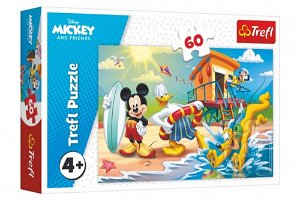 Trefl Puzzle Mickey a Donald Disney 33x22cm 60 dílků v krabici 21x14x4cm