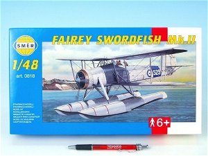 Směr Model Fairey Swordfish Mk.2 26,4x29cm v krabici 34x19x5,5cm