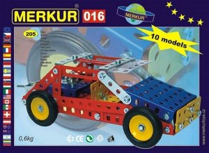 Merkur Toys Stavebnice MERKUR 016 Buggy 10 modelů 205ks v krabici 26x18x5cm