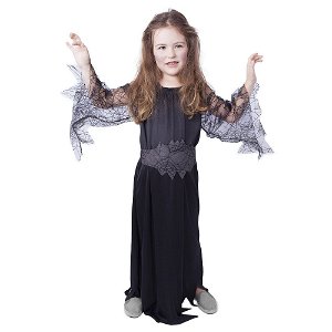 RAPPA Dětský kostým černá čarodějnice/Halloween (S)