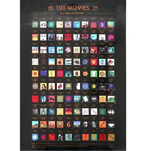Popron Seškrabávací plakát - 100 filmů, které musíte vidět