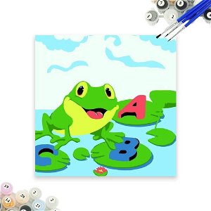 Popron Malování podle čísel pro děti - žabka