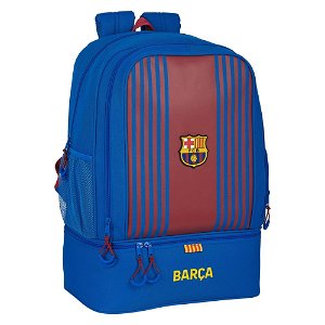 Popron Sportovní taška s držákem na boty F.C. Barcelona Vínový Námořnický Modrý