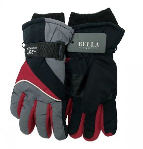 Bella Accessori Dětské zimní rukavice Bella Accessori 9011S-10 tmavě šedá