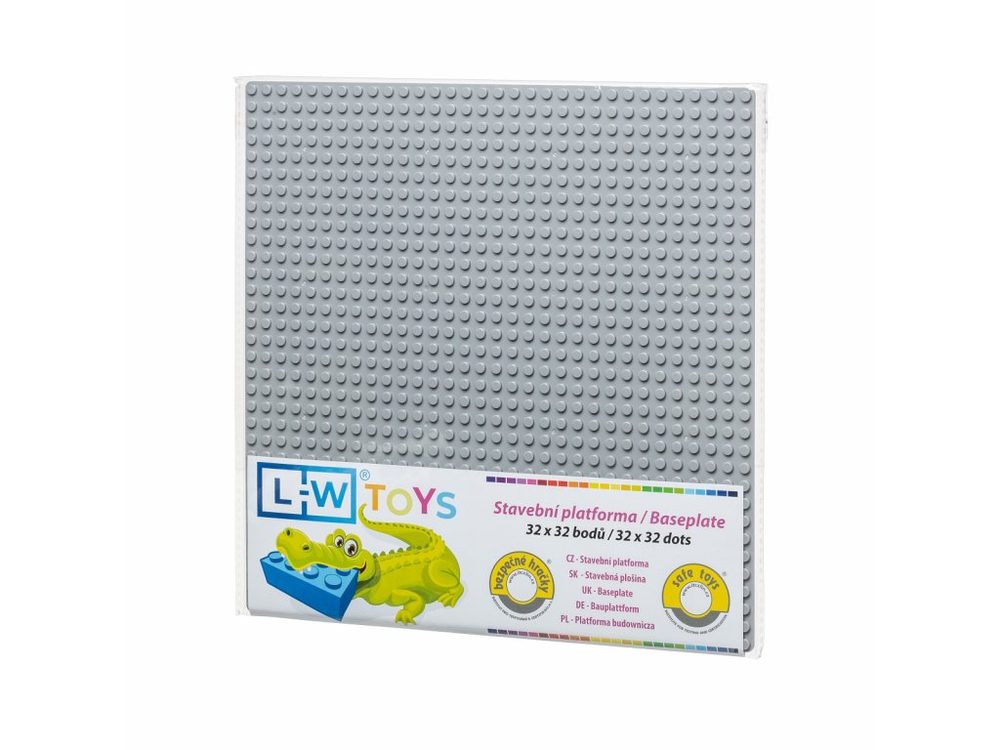 L-W Toys Základová deska 32x32 světle šedá