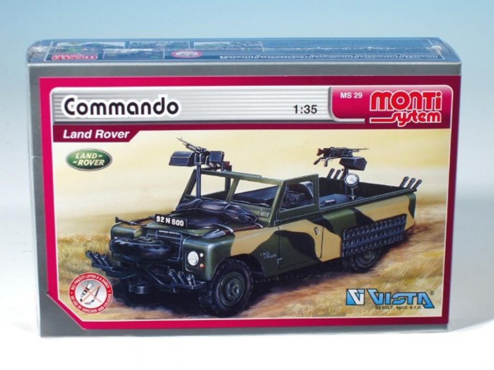 Vista Stavebnice Monti 29 Commando Land Rover 1:35 v krabici 22x15x6cm