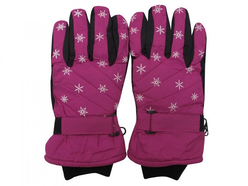 Holidaysport Juniorské zimní lyžařské rukavice C04 růžová