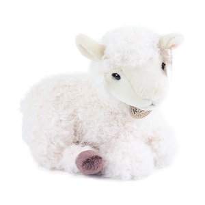 RAPPA Plyšová ovce ležící 25 cm ECO-FRIENDLY
