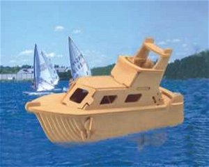 Woodcraft construction kit Woodcraft Dřevěné 3D puzzle jachta